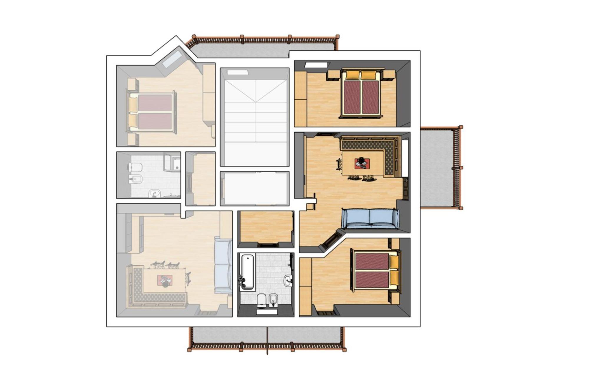 Apartment Fedares La Valle Exterior foto